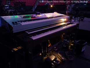 Second backstage tour before the Bon Jovi show at the Bell Centre, Quebec, Canada (February 14, 2013)